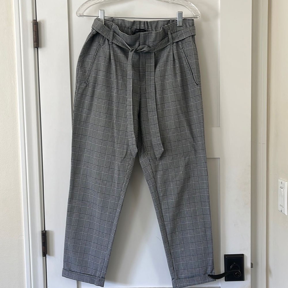 Zara trousers with bow belt